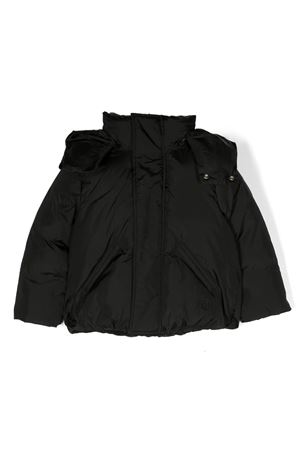 Black cotton blend jacket MAISON MARGIELA KIDS | M60398MM001M6900